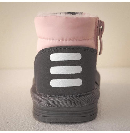 Children's Snow Boots Winter Boys Plush Thicken Platform Cotton Shoes Comfortable Girls Warm Waterproof Fashion Warm Plush Shoes