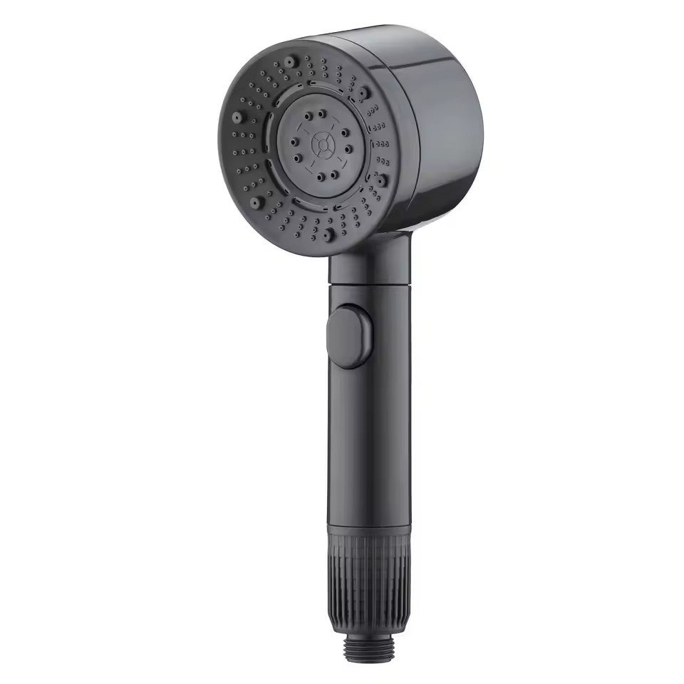 7 Bicos de Chuveiro de Alta Pressão com Filtro, Chuveiro de Mão, Economia de Água, Resistente a Quedas, Bico de Chuveiro Preto para Banheiro