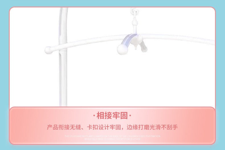White Baby Crib Mobile Bed Bell Toys Holder Infant Toy Arm Bracket Wind-up Music Box Baby Toys Carousel Rattles Bracket Set Bébé