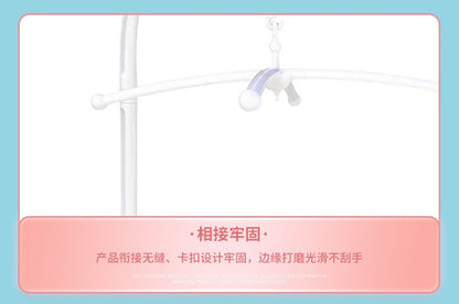 White Baby Crib Mobile Bed Bell Toys Holder Infant Toy Arm Bracket Wind-up Music Box Baby Toys Carousel Rattles Bracket Set Bébé
