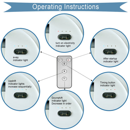 Portable Folding Fan 6000mAh USB Remote Control Air Cooler Silent Rechargeable Wireless Floor Standing Fan For Outdoor Home