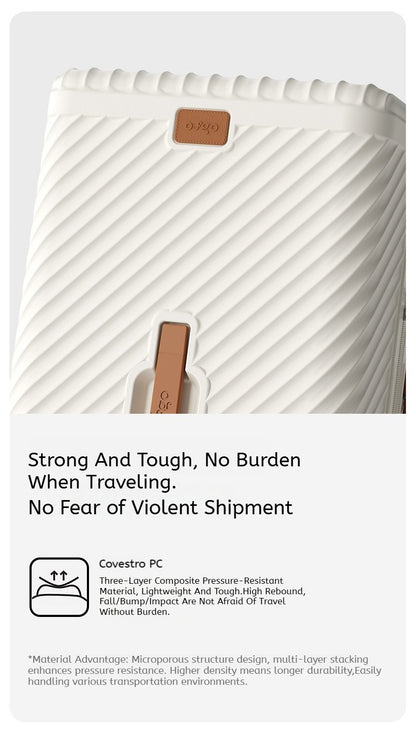 Ofgo Suitcase 20-30 Inches | Cup Holder/Waterproof Pc Suitcase Large Capacity Spinner Suitcase Tsa Travel Trolley Case With Lock