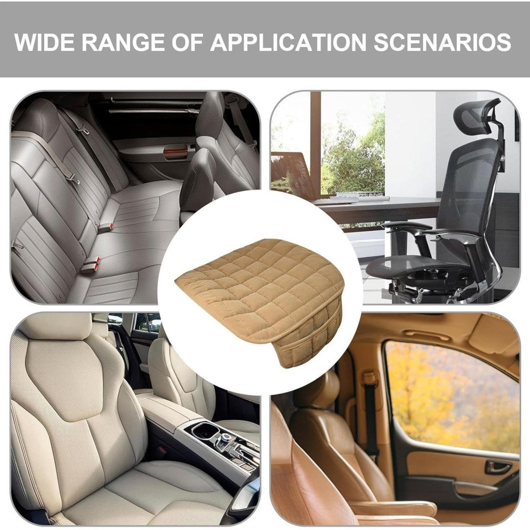 1Pc Soft Car Seat Cover Winter Warm Plush Automotive Seat Cushion Anti Slip Universal Auto Seat Protector