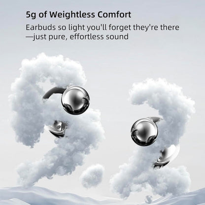 UYUXIO BT 5.4 Clip on Earbuds Wireless Open Ear Headphone with 72H Play Time Long-Battery Life Over Ear Buds for Sport Workouts