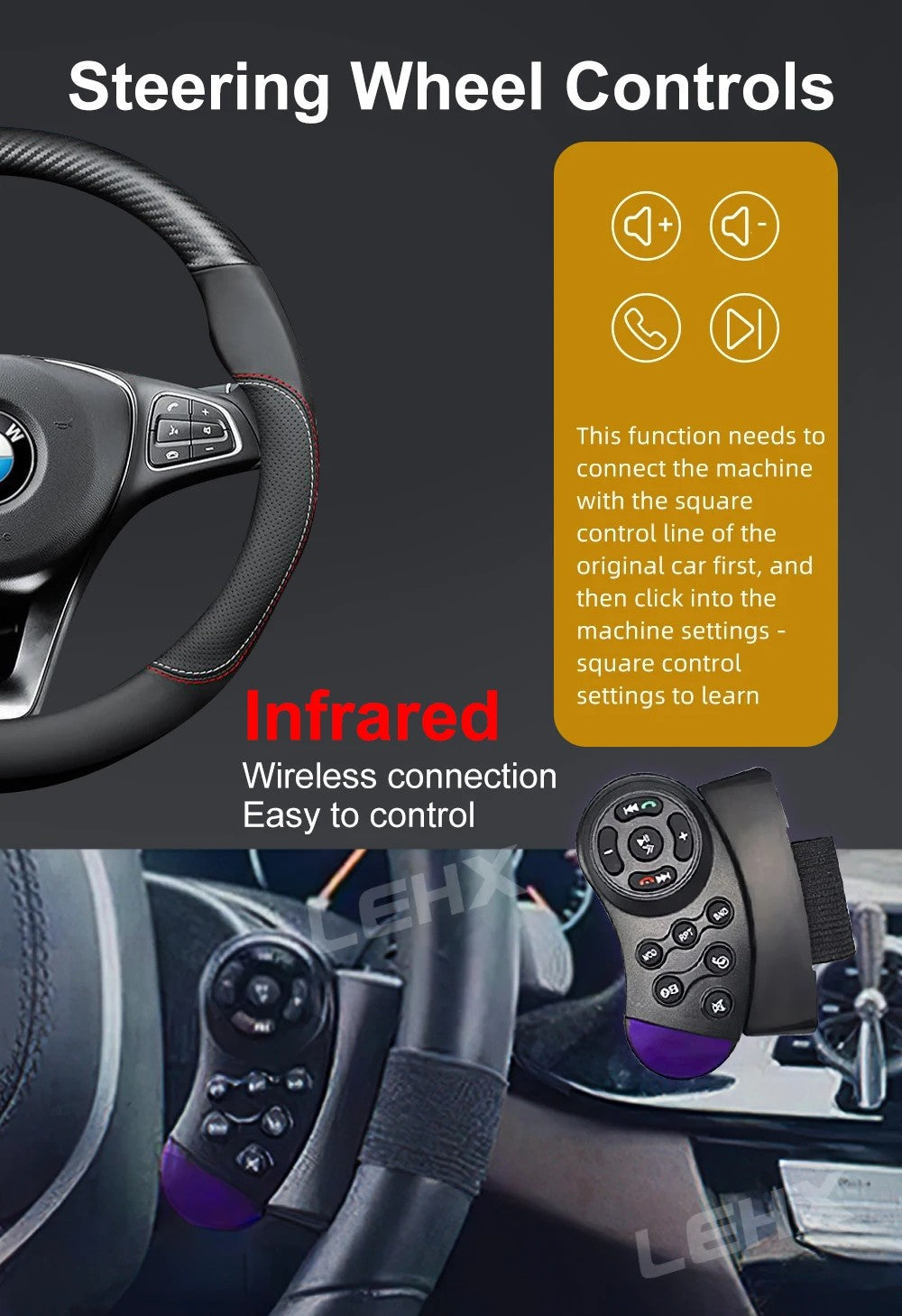 LEHX 1din 6.9 IPS Touch Screen Carplay Android Auto Mirror Link Car Radio Multimedia 1 din Car Stereo MP3 MP5 Player FM Headunit
