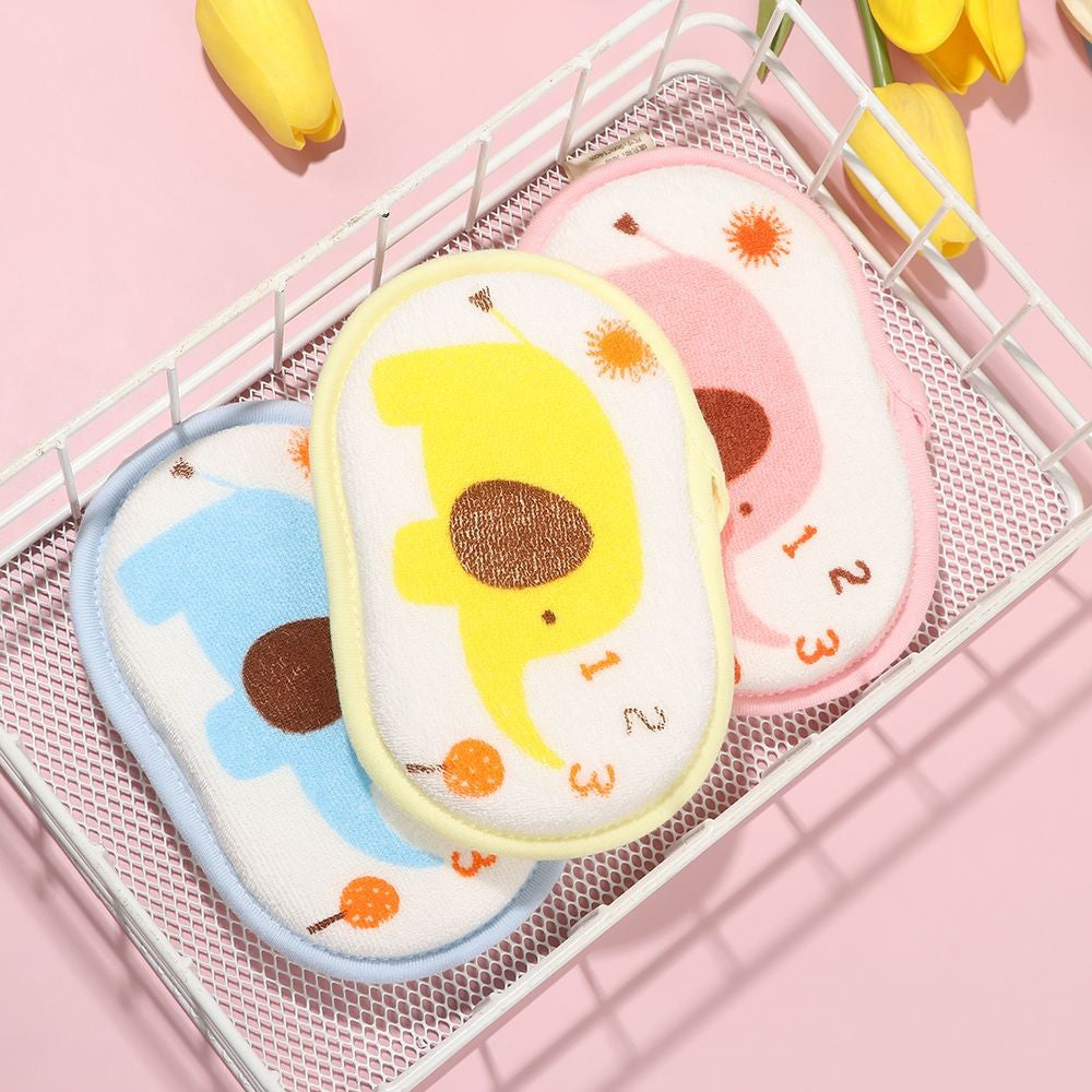 1PC Elephant Pattern Bath Sponge Comfortable Soft Towel Infant Children Rub Baby Rubbing Body Wash Sponge Bathroom Accessories