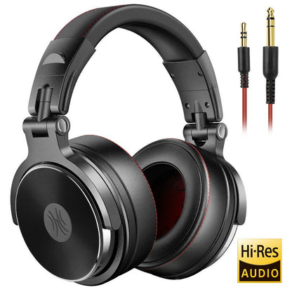 Oneodio Fone de Ouvido DJ Profissional com Fio Studio Pro 50 com Microfone Over Ear HiFi Monitor Fone de Ouvido para Telefone PC