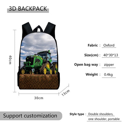 Desenho animado Popular console de jogos pad Impressão 3D 3pçs/Conjunto Mochilas Escolares de Estudante para Laptop Mochila Daypack Bolsa Transversal de Almoço Estojo de Lápis