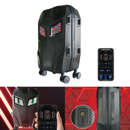 LED Travel Suitcase 20 Inch 48 X 48 Pixels Programmable App Control Colorful Multifunctional Hardshell Suitcase Travel Luggage