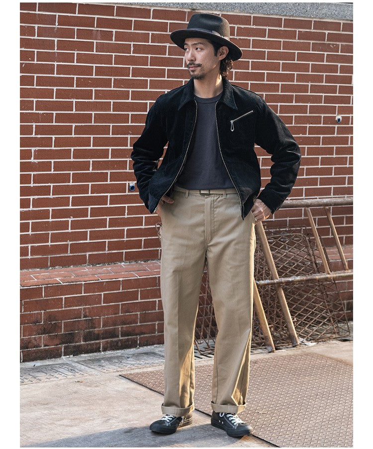 Rugged Bronson Thickened Heavy Corduroy Coat Cossack Short Jacket Fleece Liner Jacket Cool