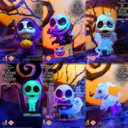 Em estoque O Pesadelo Antes do Natal Versão Q Jack Skellington Rei Abóbora Mini Bonecos de Ação Fofos Brinquedo Gótico de Halloween
