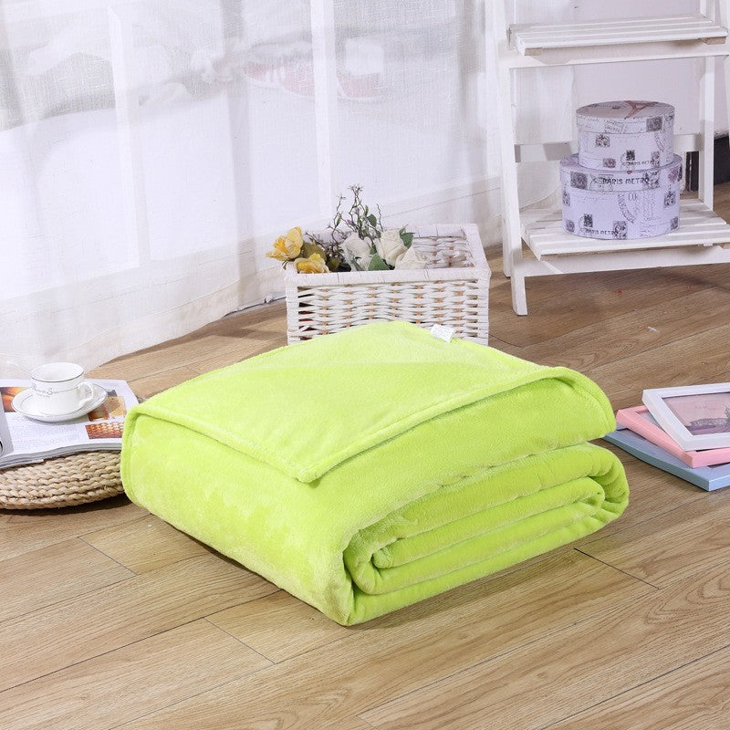 Spring Winter Winter Flannel Blanket Fluffy Warm Soft Sofa Cover Bedspread Solid Blue Black Coral Fleece Plush Blankets For Beds