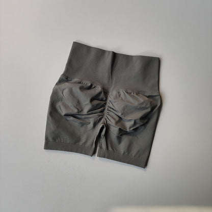 Summer High-Waist Women's Yoga Shorts Breathable Fitness Shorts Butt Lift Sports Running Cycling Push-Up Workout Gym Shorts