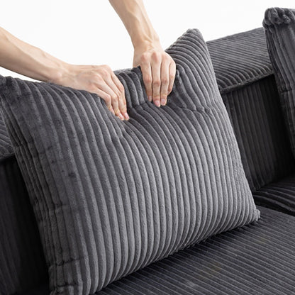 Sectional boneless Couch with L-Shape Chaise,Modern Modular sleeper Sofa with Deep Seat, Upholstered Couches for Room