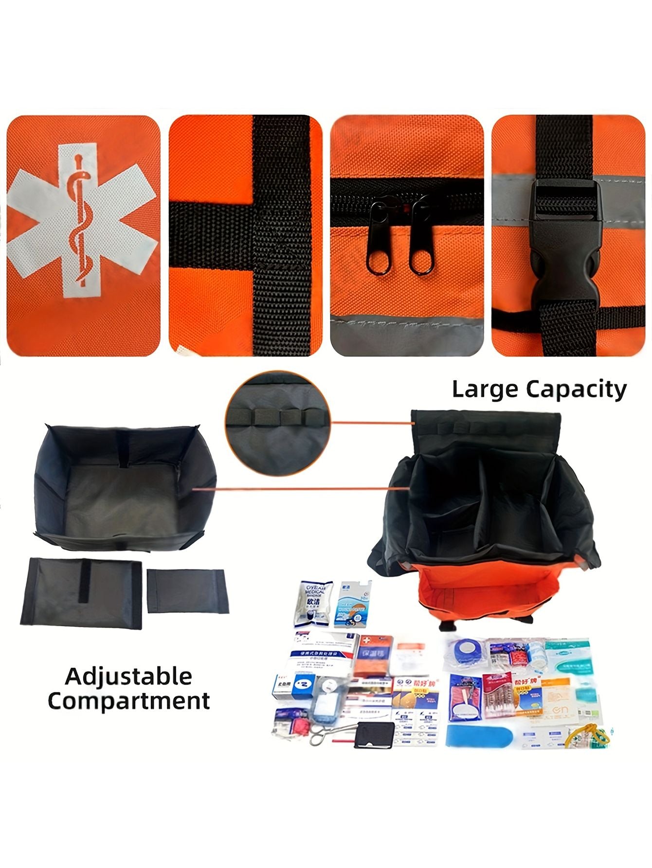 Outdoor Tactical Medical Kit First Bag Lifesaving Storage Waist Bag Hunting Camping First Aid Kits Portable Multi-Function Bag