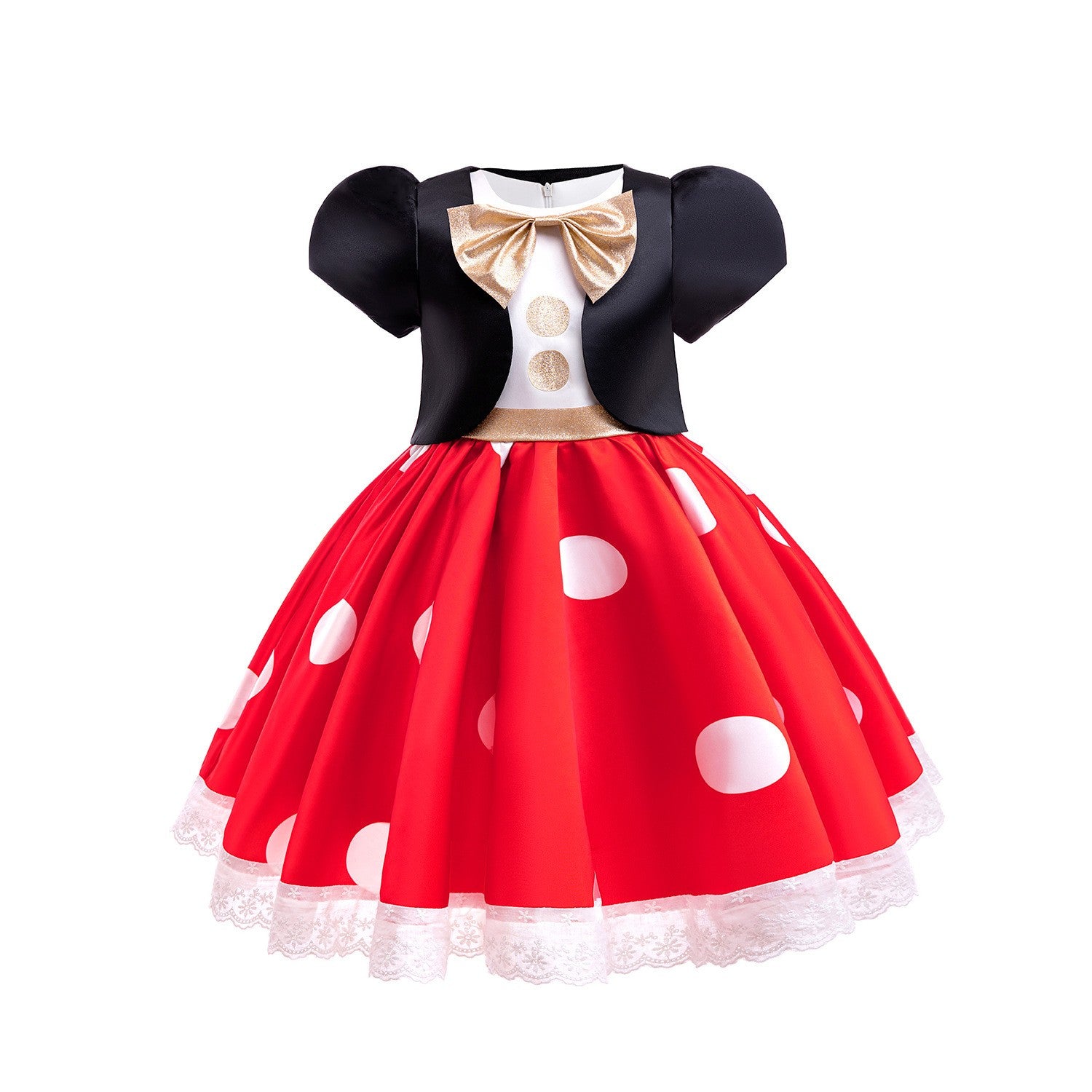 Cartoon Mouse Cosplay Costume Bow Tie Top+Short Sleeve Coat+Suspender Shorts for Halloween Carnival Birthday Outfits