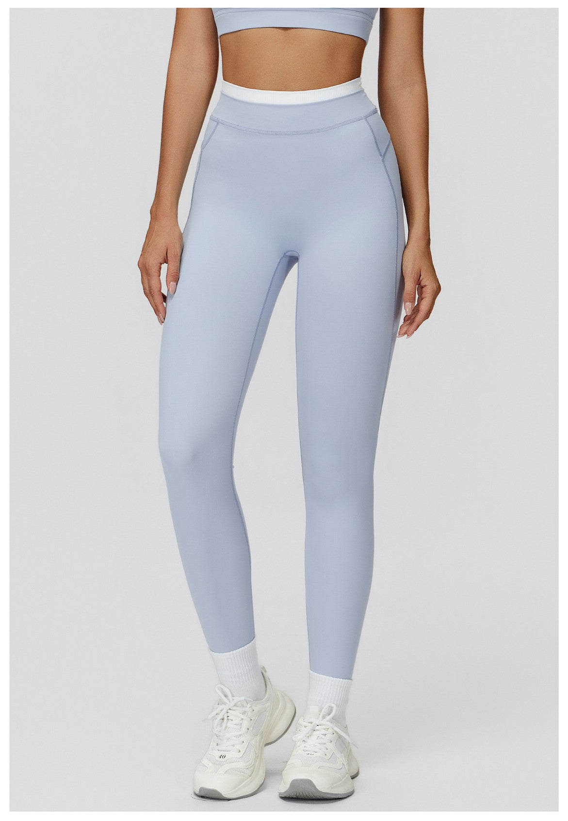 Yoga Pants Hip Lifting Fitness Women's Leggings Push Up Yoga Outdoor Recreation Quick Drying Exercise Color Blocking Tight Pants