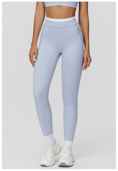 Yoga Pants Hip Lifting Fitness Women's Leggings Push Up Yoga Outdoor Recreation Quick Drying Exercise Color Blocking Tight Pants