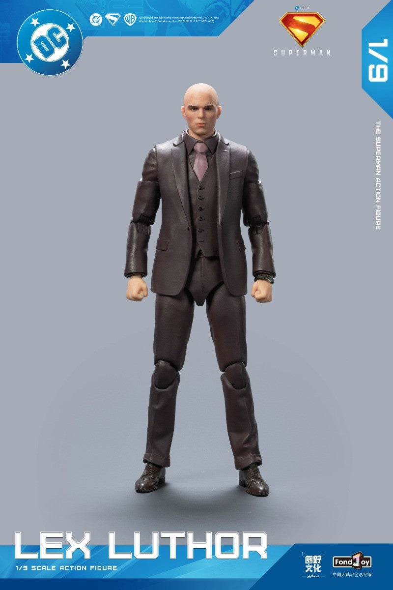 Fondjoy Novo Superman Lex Luthor 1/9 Boneco de Ação Versão Filme DC Novo Boneco Superman de Gunn Enfeites para Brinquedos e Presentes para Meninos