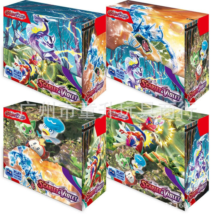 360 Cartas Pokémon Evoluções Prismáticas Escarlate Violeta 151 Tempestade Prateada Destinos de Paldea Cartas de Troca de Batalha de Booster em Inglês
