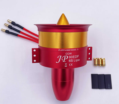 JP metal culvert 90mm 105mm 120mm EDF Ducted Fan 12 Blades  5060 4260 4250 Motor 6S 12S 14S  RC Air Plane