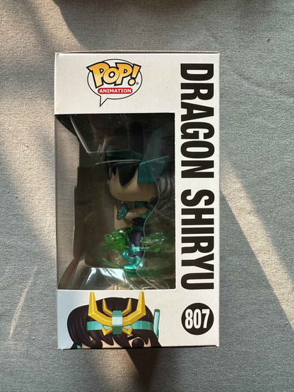 Funko Pop Cavaleiros do Zodíaco Boneco Articulado Hyoga de Cisne #808 Shiryu de Dragão #807 Shun de Andrômeda #809 Ikki de Fênix #810 Bonecos de Vinil Brinquedos