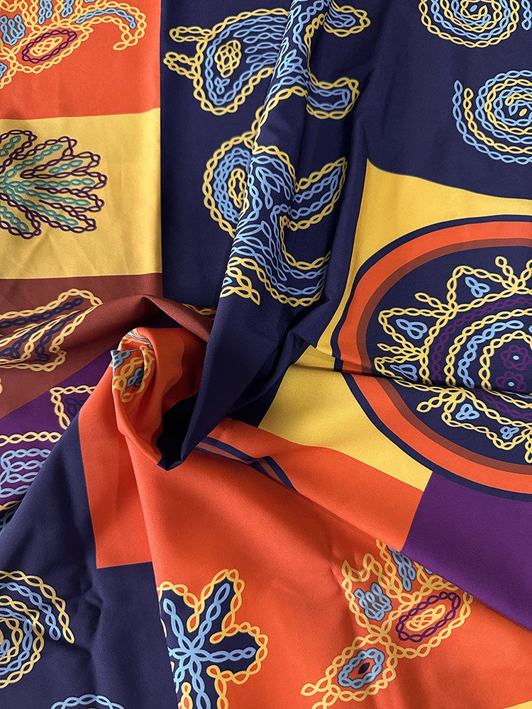 2024 European and American Cross Border Women's New Dress V-neck Sleeveless Sexy Printed Large Hem Foreign Trade Dress