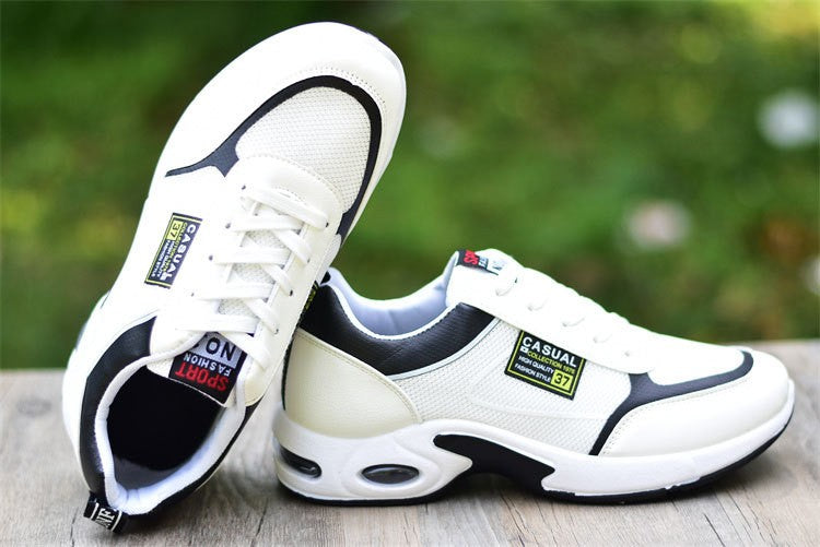 New Men Running Shoes Breathable Air Cushion Sneakers Men Outdoor Lace Up Walking Shoes Non-slip Men Sport Shoes Tenis Masculino