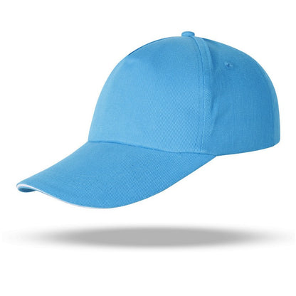 Boné de algodão casual tipo boné de bico de pato, boné de beisebol, viseira de sol, logotipo bordado personalizado