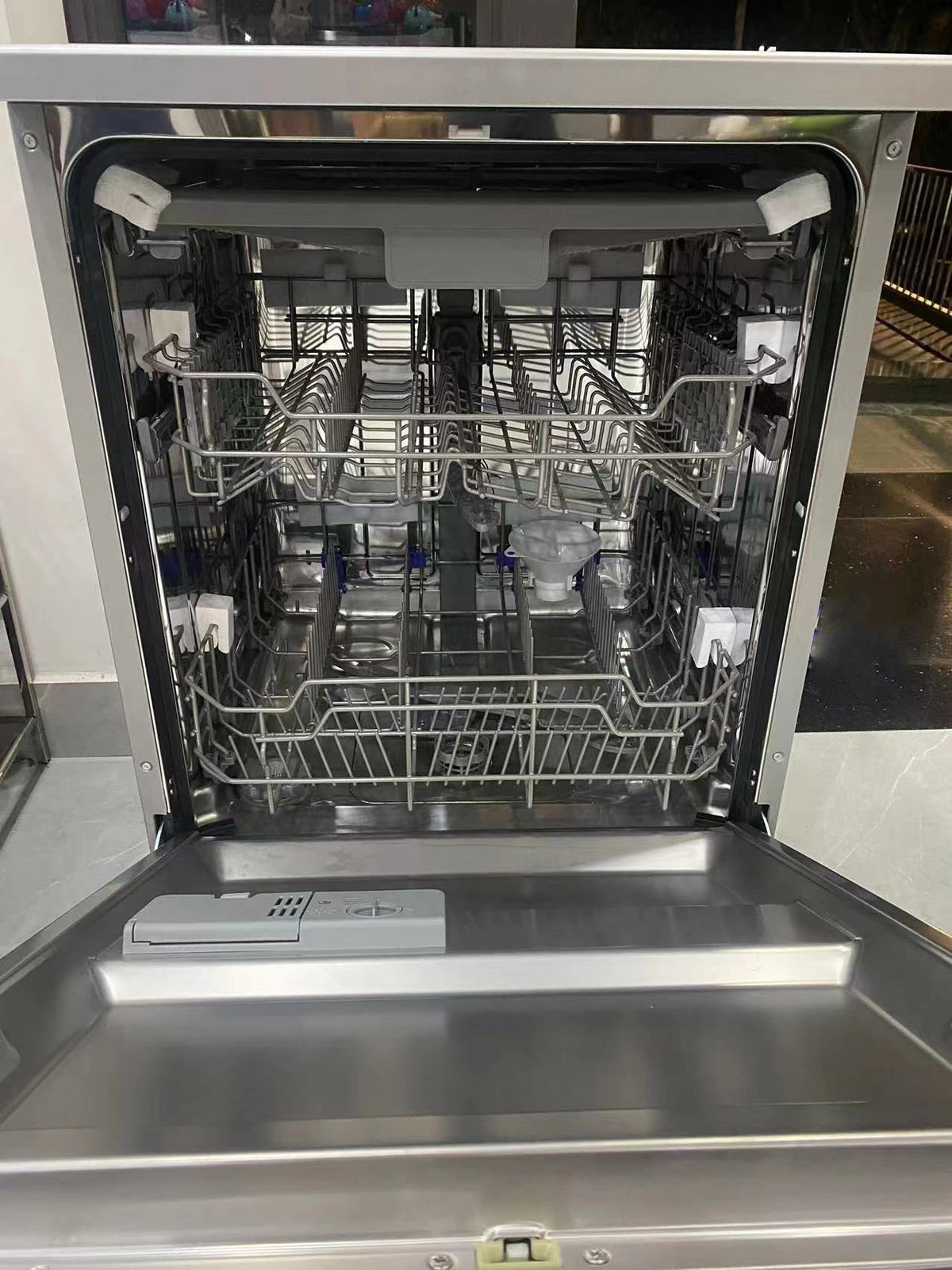 Portable Dishwasher, 304 Stainless Steel Freestanding Dishwasher, Digital Timer, Compact Tabletop Automatic Dishwasher for Home