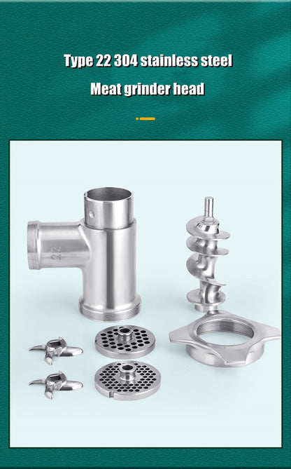 Moedor de carne elétrico de uso intenso de 120 kg/h, 110 V 240 V, para restaurante, açougue, cozinha, máquina de moer salsicha e carne bovina
