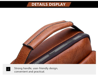 JEEP BULUO Luxury Brand Men Crossbody Messenger Bags Business Casual Handbag Male PU Shoulder Bag Large Capacity