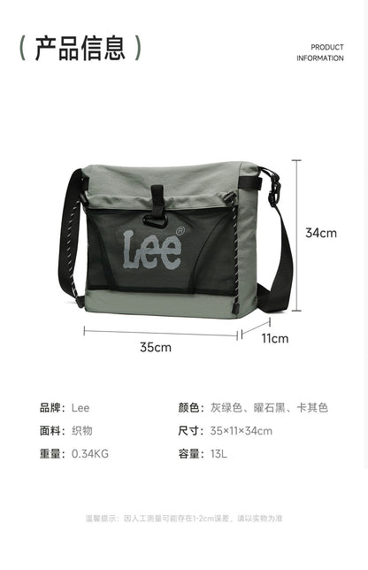 LEE Fashion Waterproof Large Crossbody Messenger Bags For Ladies Women Multifunctional Nylon Big Size Shoulder Schooll Bag
