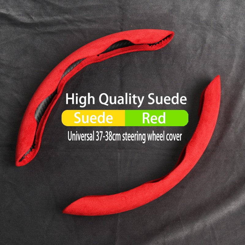 Car Suede Steering Wheel Cover Breathable For Haval H6 Jolion Dargo Chulian M6 H9 H4 H2 H3 H7 H8 F7 F7X C50 2022