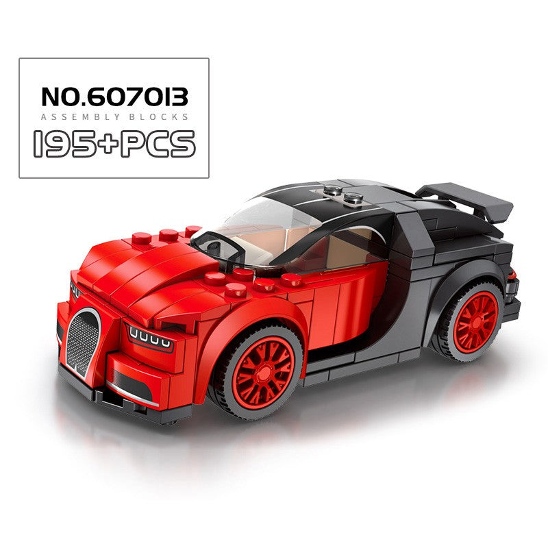 Blocos de Montar Esportivos de Carro MOC Corrida Urbana Bloco de Montar Esportivo de Rally Clássico Veículos Super Corredores Presente de Natal Brinquedos Técnicos