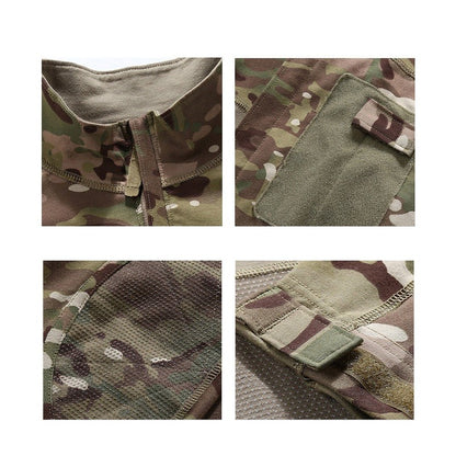 Men Outdoor New Tactical Camo Frog Shirts Wear Resistant Scratchproof Breathable T-shirt Climbing Combat Hunting Men Shirt