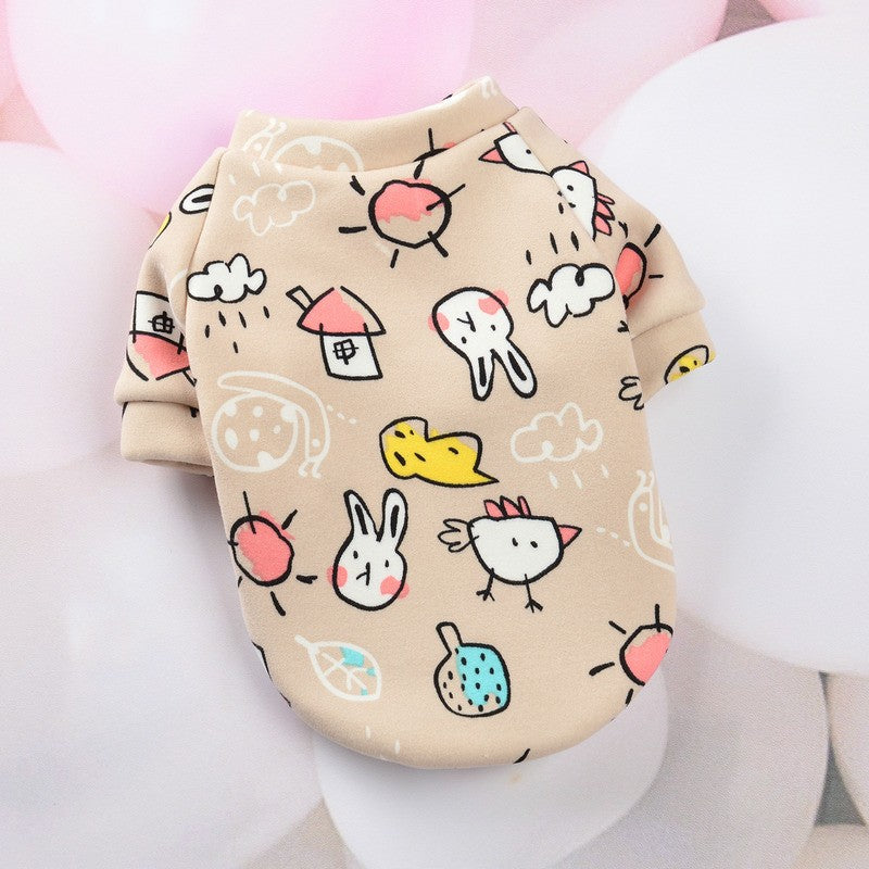 Chihuahua Moletom Para Cães Filhote Gato Pulôver Cães Pequenos Casaco com Capuz para Cães Roupas Quentes de Inverno para Animais de Estimação para Bulldog