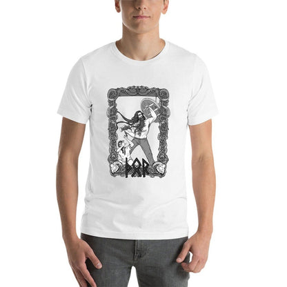 Thor, God of Protection T-Shirt t shirts for man slim fit black cotton t-shirt plain for man package T-Shirt