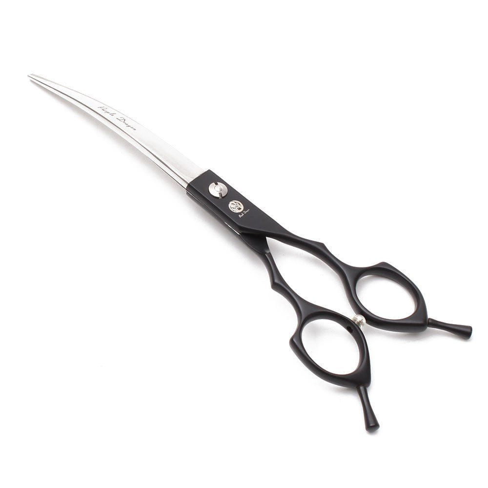 Purple Dragon 6.5" 7" Japão 440C Tesouras de Tosa para Cães Tesouras Retas Tesouras Desbastadoras Tesouras Curvas para Cima/Baixo Tesouras para Animais de Estimação Z4009