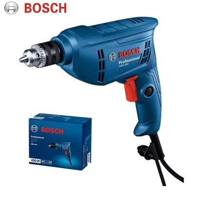 Furadeira Manual Elétrica Bosch, Chave de Fenda Elétrica, Ferramenta Doméstica Pequena de Velocidade Única, Multifuncional GBM400KL, Travamento Automático