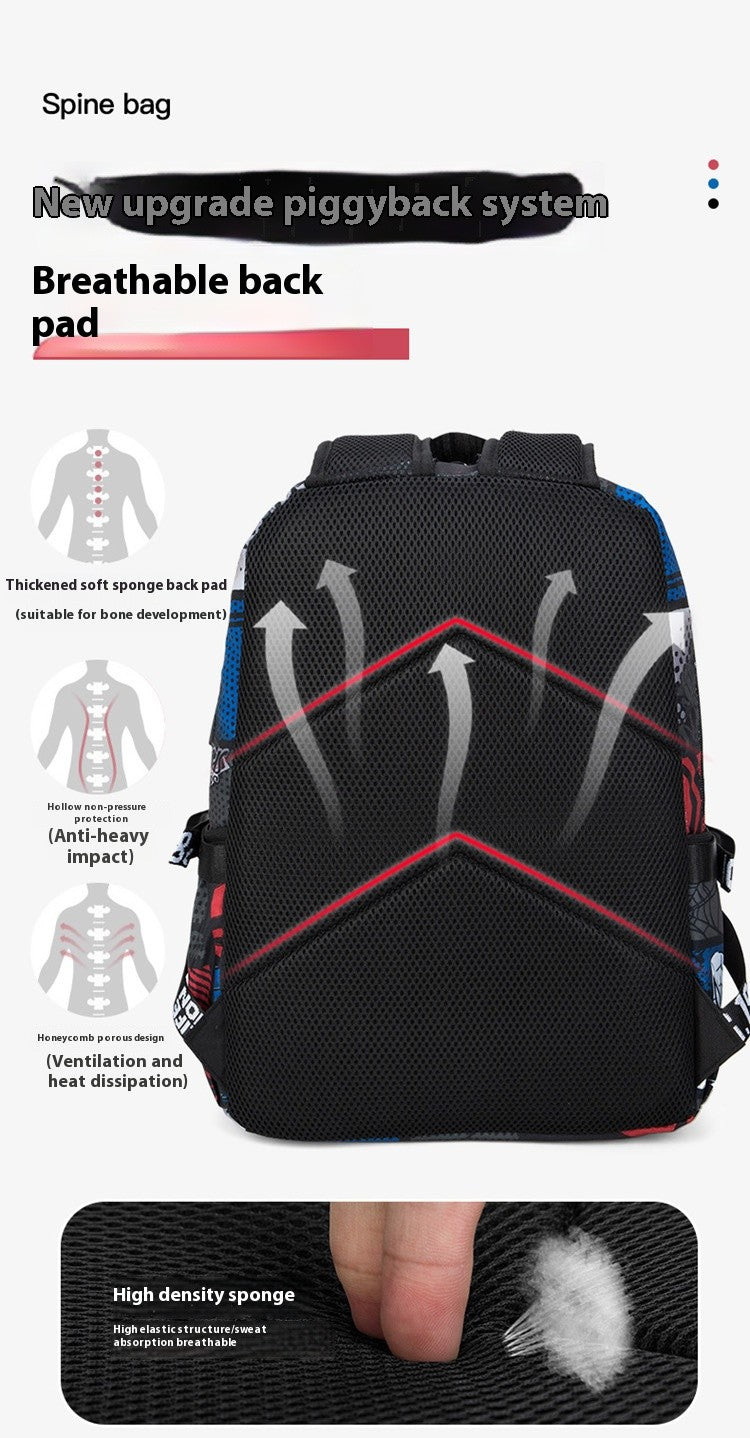 Mochila Escolar para Meninos com Estampa de Tubarão para Crianças, Mochilas de Viagem