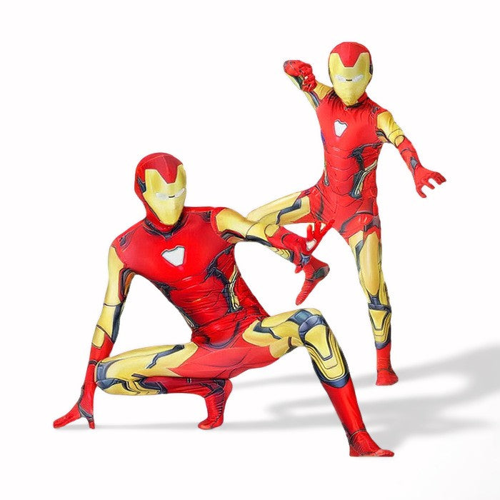 Kids Adult Iron Cosplay Costume Bodysuit Jumpsuit The Avengers Superhero Outfits Halloween Carnival Party Cosplay Costumes