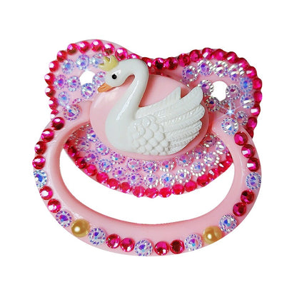Cute Duck Design Adult Pacifier Wide-bore Silicone Nipple DDLG Lovely Food Grade Adult Baby Pacifier For Daddy, Girl