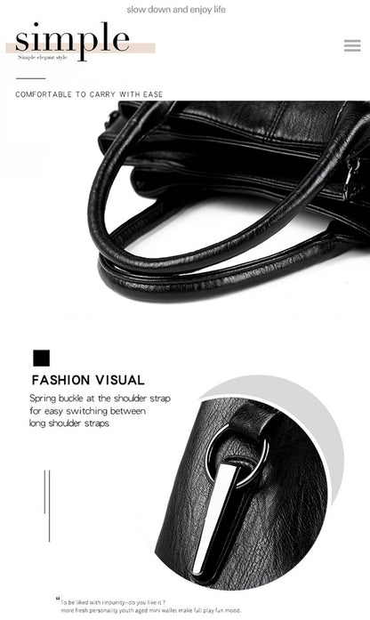 High Quality Cow Leather Ladies Handbags Fashion Luxury Female Messenger Tote Bags Women Genuine Leather Shoulder Crossbody Sac