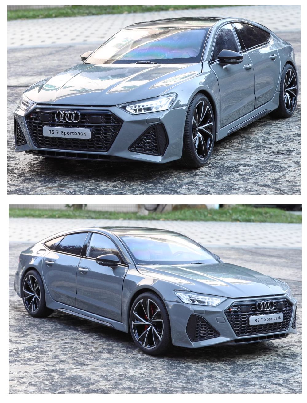 Simulação 1:18 AUDI RS7 Sportback Liga de Carro Modelo Brinquedo Infantil Veículo Colecionáveis Miniatura de Carro Decoração de Casa Presente de Aniversário