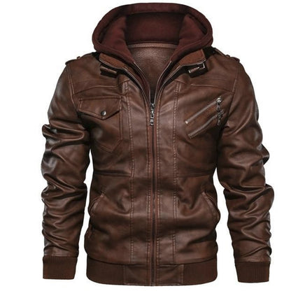 Mens Leather Jackets High Quality Classic Motorcycle Jacket Male Plus faux leather jacket men spring Drop shipping