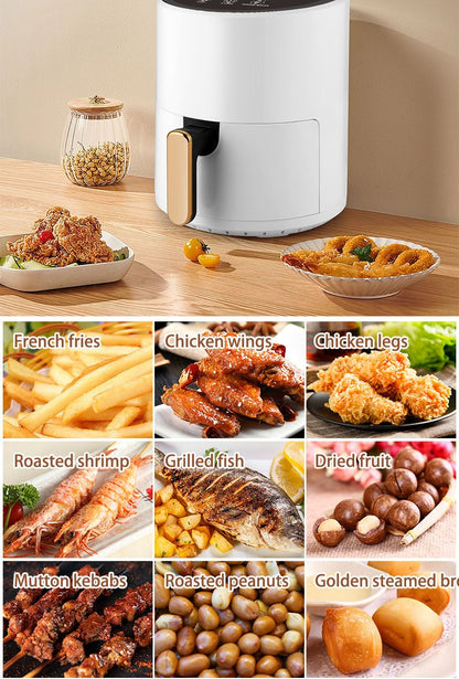 6L Large Air Fryer,Multifunction Digital Air Fryer Without Oil Electric Oven, Dehydrator, Air Fryer with LED Touch Panel