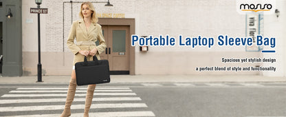 Laptop Briefcase Bag for 2025 MacBook Air Pro M5 M4 M3 M2 M1 13 13.3 14 15 15.6 16 inch HP Dell Lenovo Asus Notebook Sleeve Case