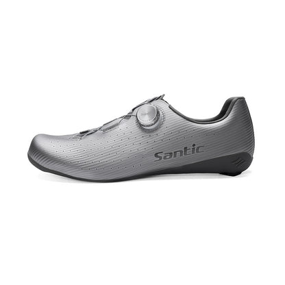 Santic Carbon Fiber Road Bike Shoes Professional Cycling for Men Racing SPD Cleats Road Cycling Lock Shoes WZS24043