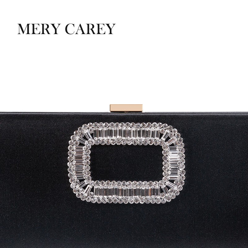 2025 Trend New Luxury Designer Clutch Bag Fashion Women's Black Silk Clutch Bag Elegant Party Wedding Handbag for Women Purse